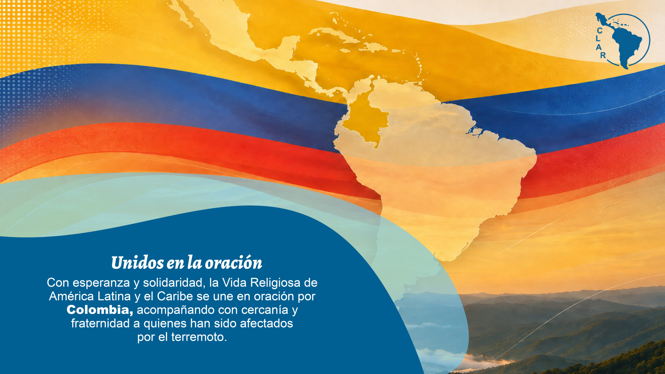 La Vida Religiosa de América Latina y el Caribe se une en solidaridad con Colombia tras el terremoto