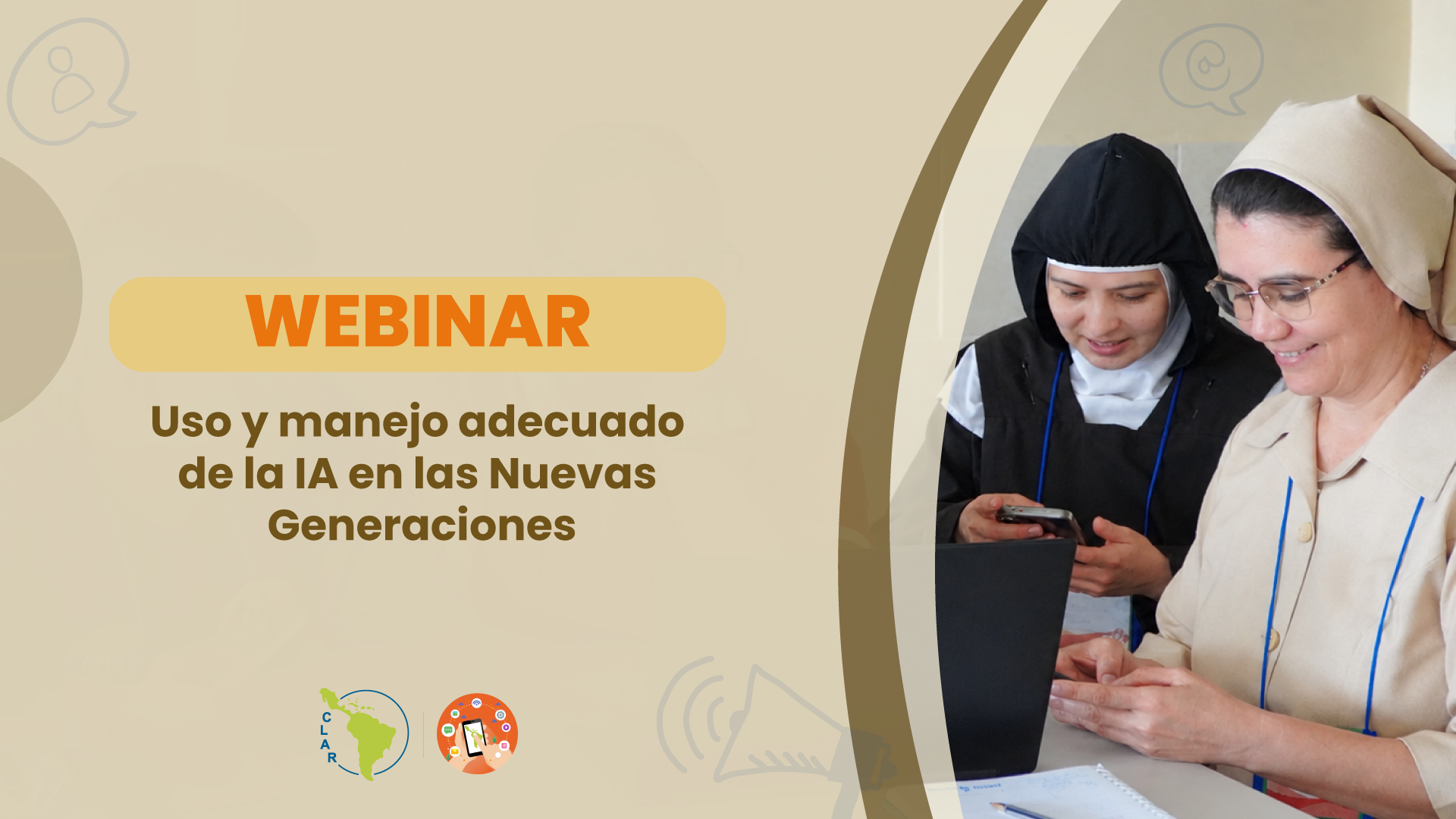 La CLAR reflexiona sobre el uso ético y responsable de la inteligencia artificial en las Nuevas Generaciones de la Vida Religiosa